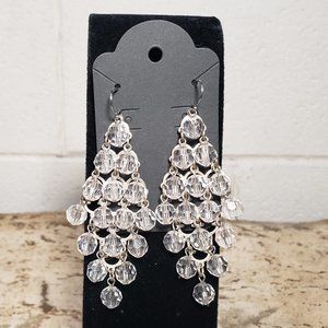Diamond Shaped Beaded Earrings ~ Cosmetic Jewelry